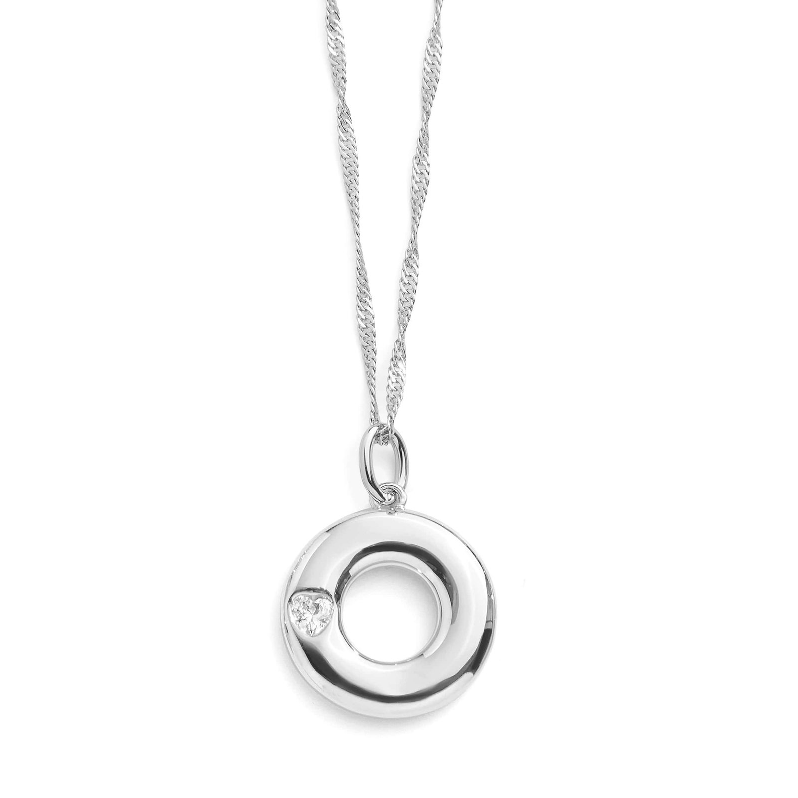 Bubble Letter Initial Necklace - Image 29