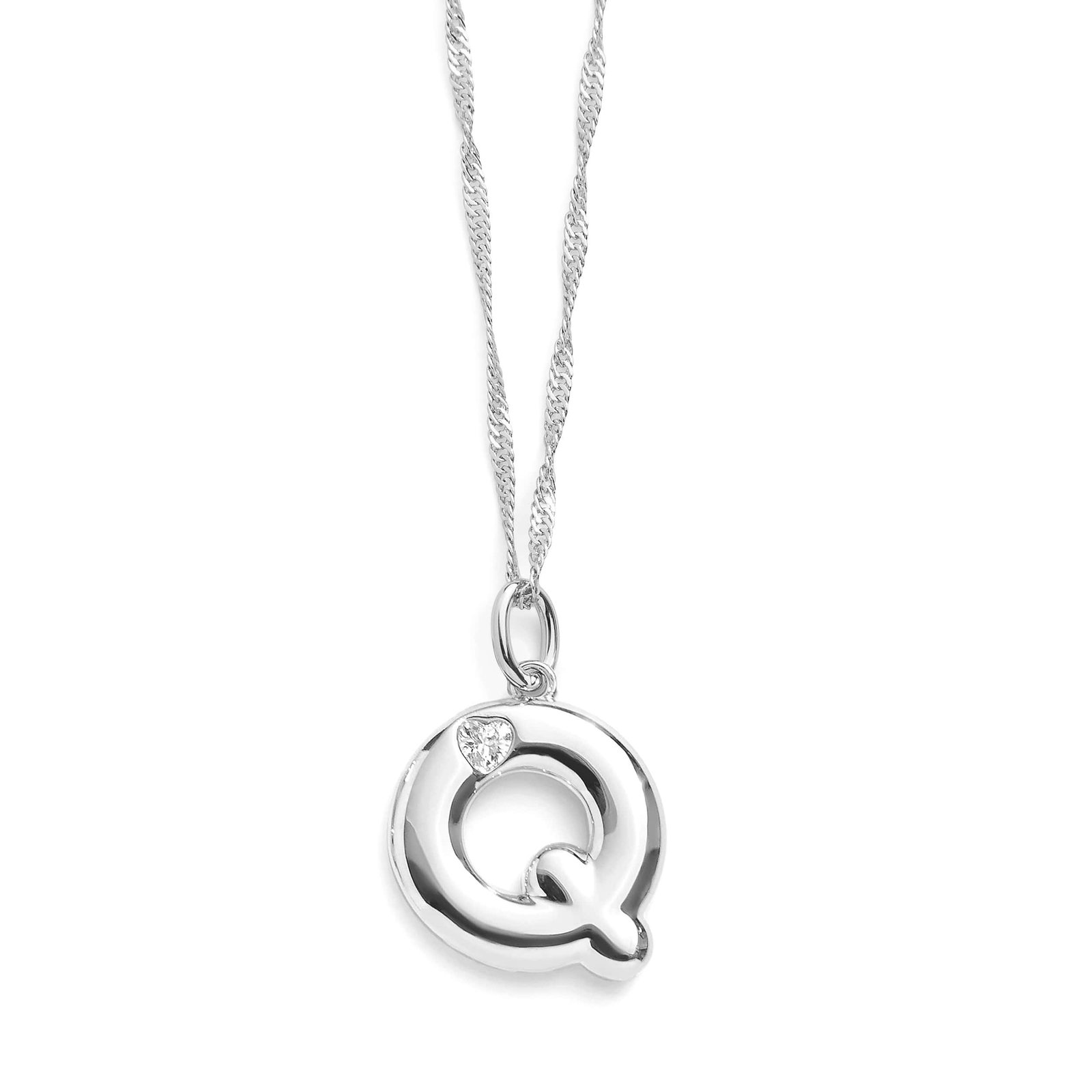 Bubble Letter Initial Necklace - Image 33