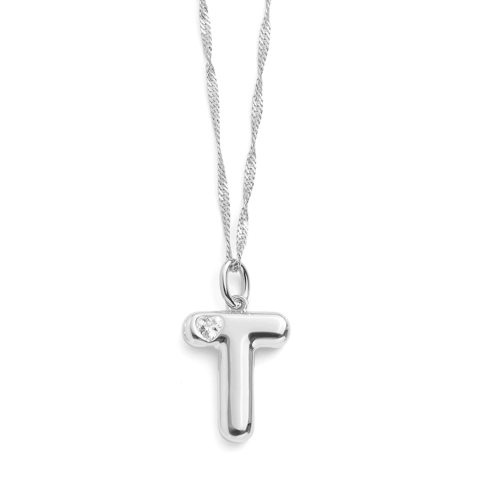 Bubble Letter Initial Necklace - Image 39