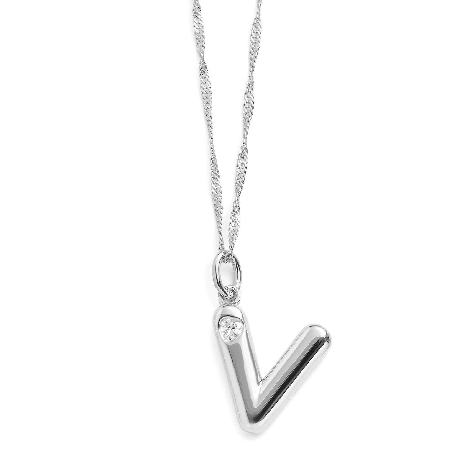 Bubble Letter Initial Necklace - Image 43
