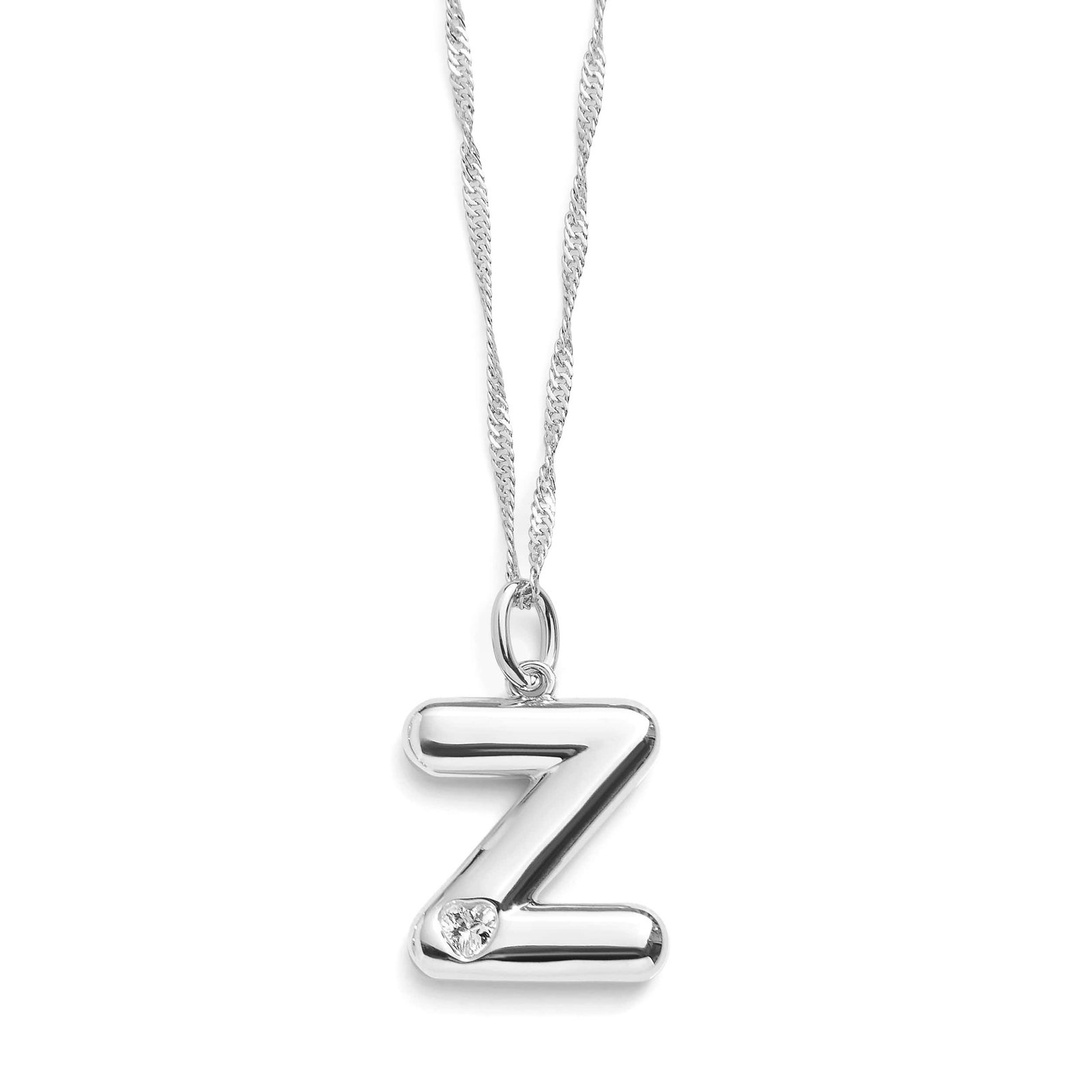 Bubble Letter Initial Necklace - Image 51