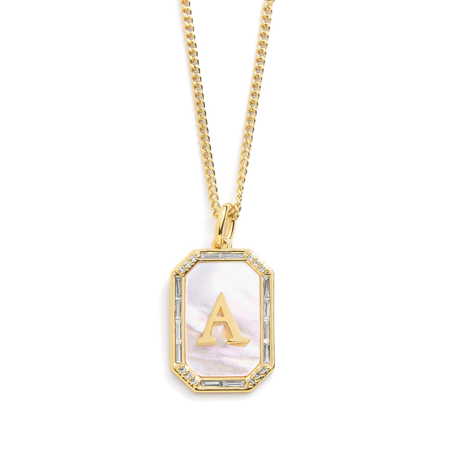 Mother Of Pearl Initial Necklace - Image 2