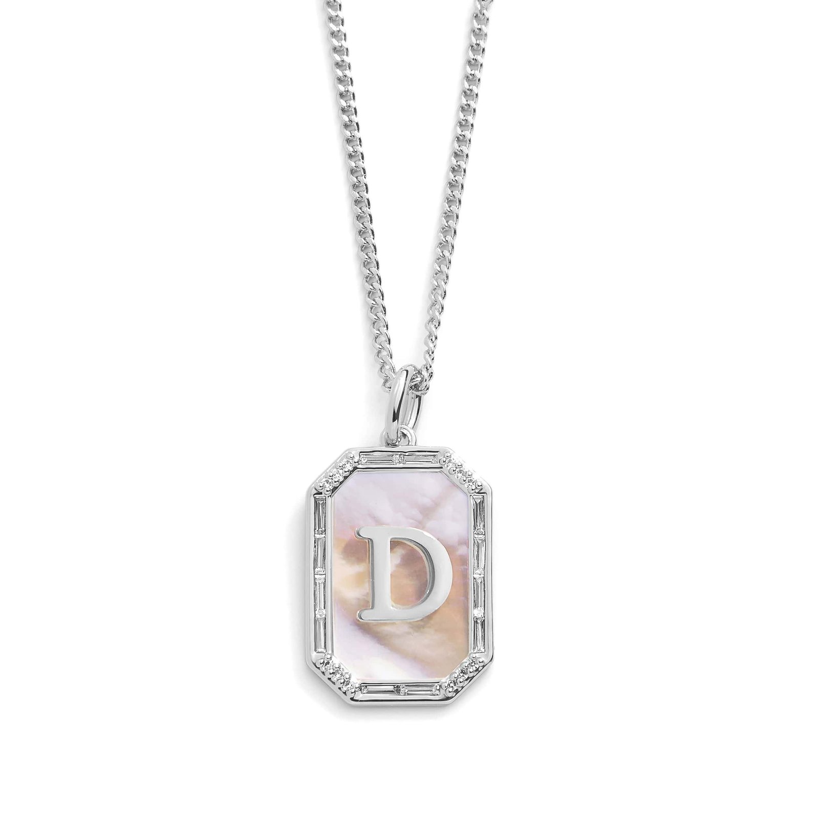 Mother Of Pearl Initial Necklace - Image 8