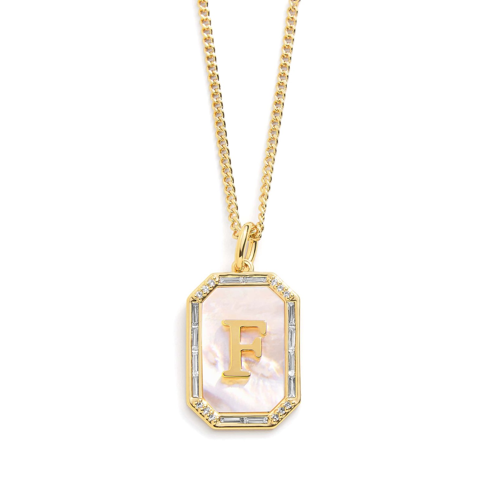 Mother Of Pearl Initial Necklace - Image 11