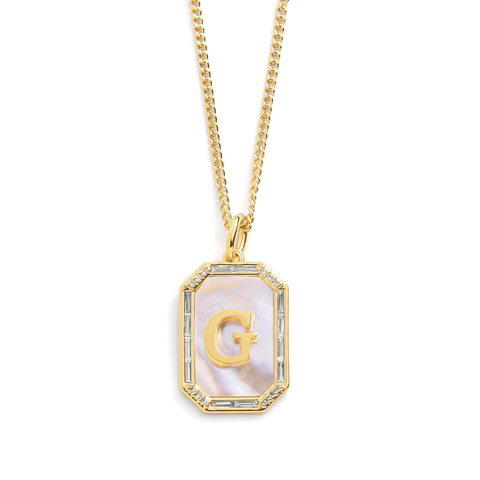 Mother Of Pearl Initial Necklace - Image 13