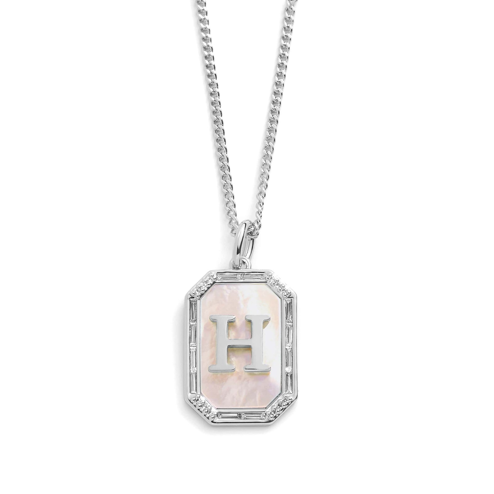 Mother Of Pearl Initial Necklace - Image 16