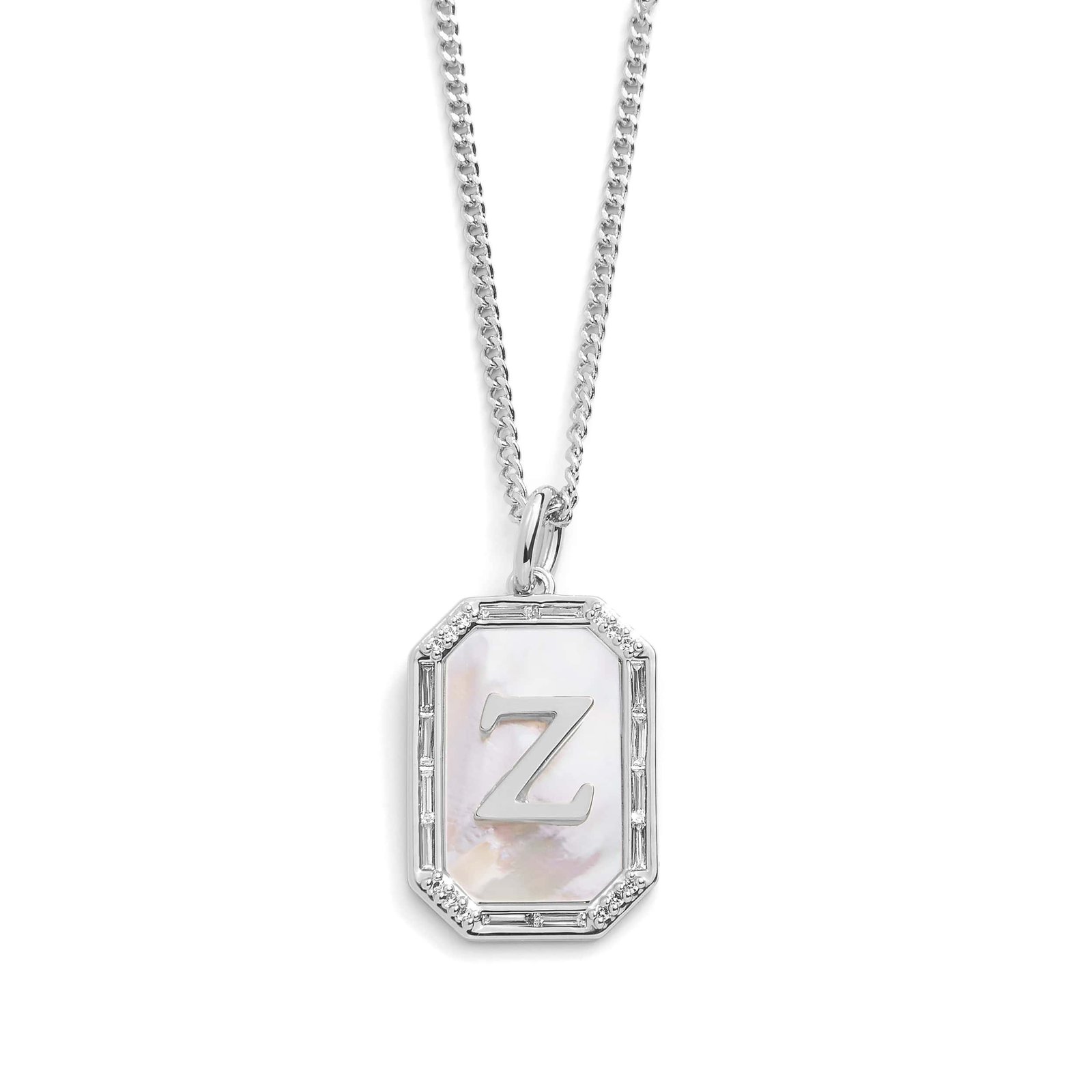 Mother Of Pearl Initial Necklace - Image 52