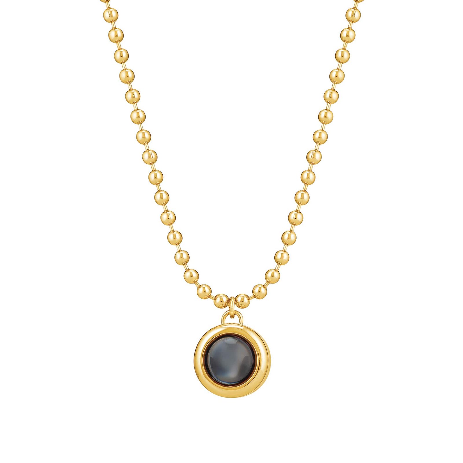 Personalized Ball Shot Photo Necklace - Image 2