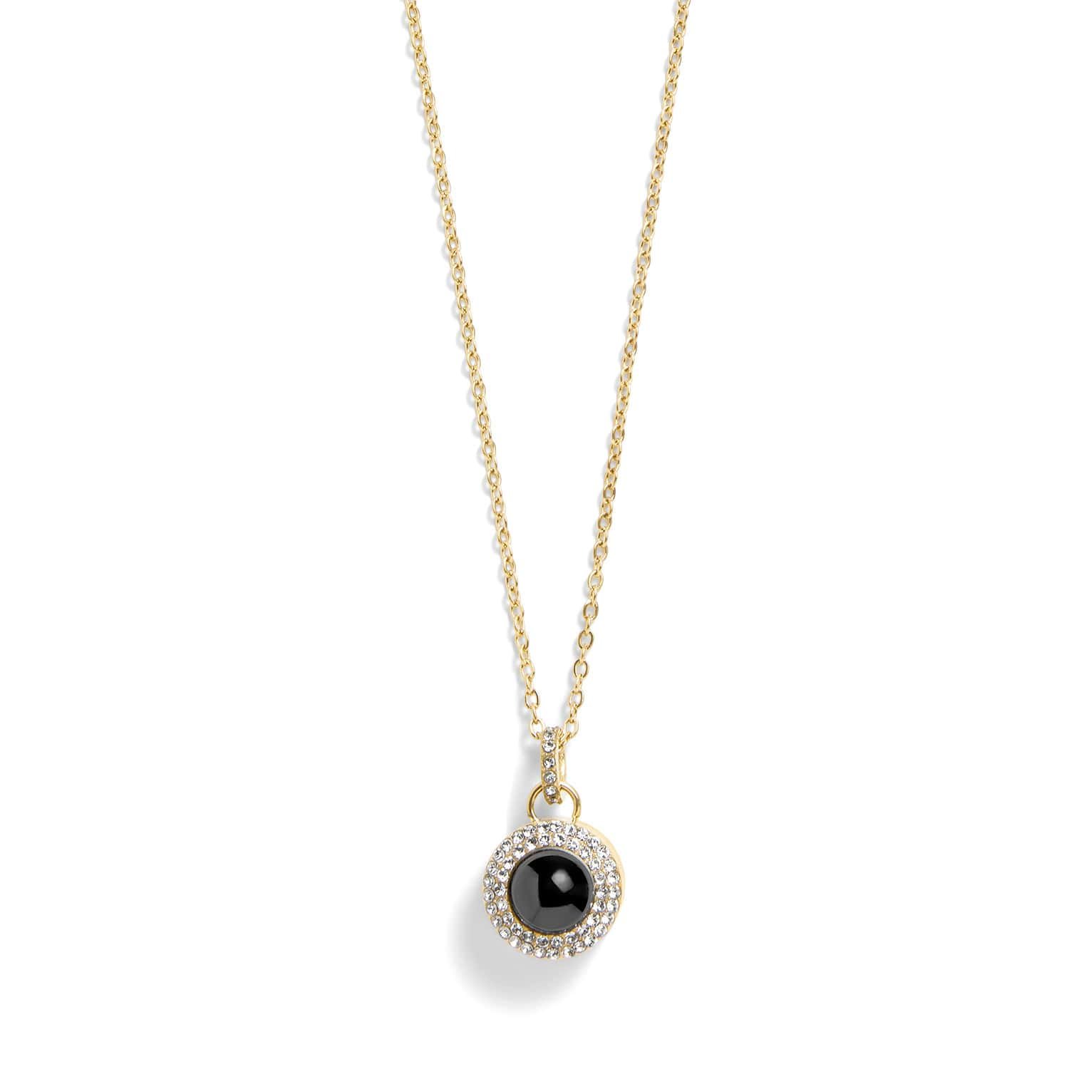 Personalized Pavé Circle Photo Necklace - Image 2