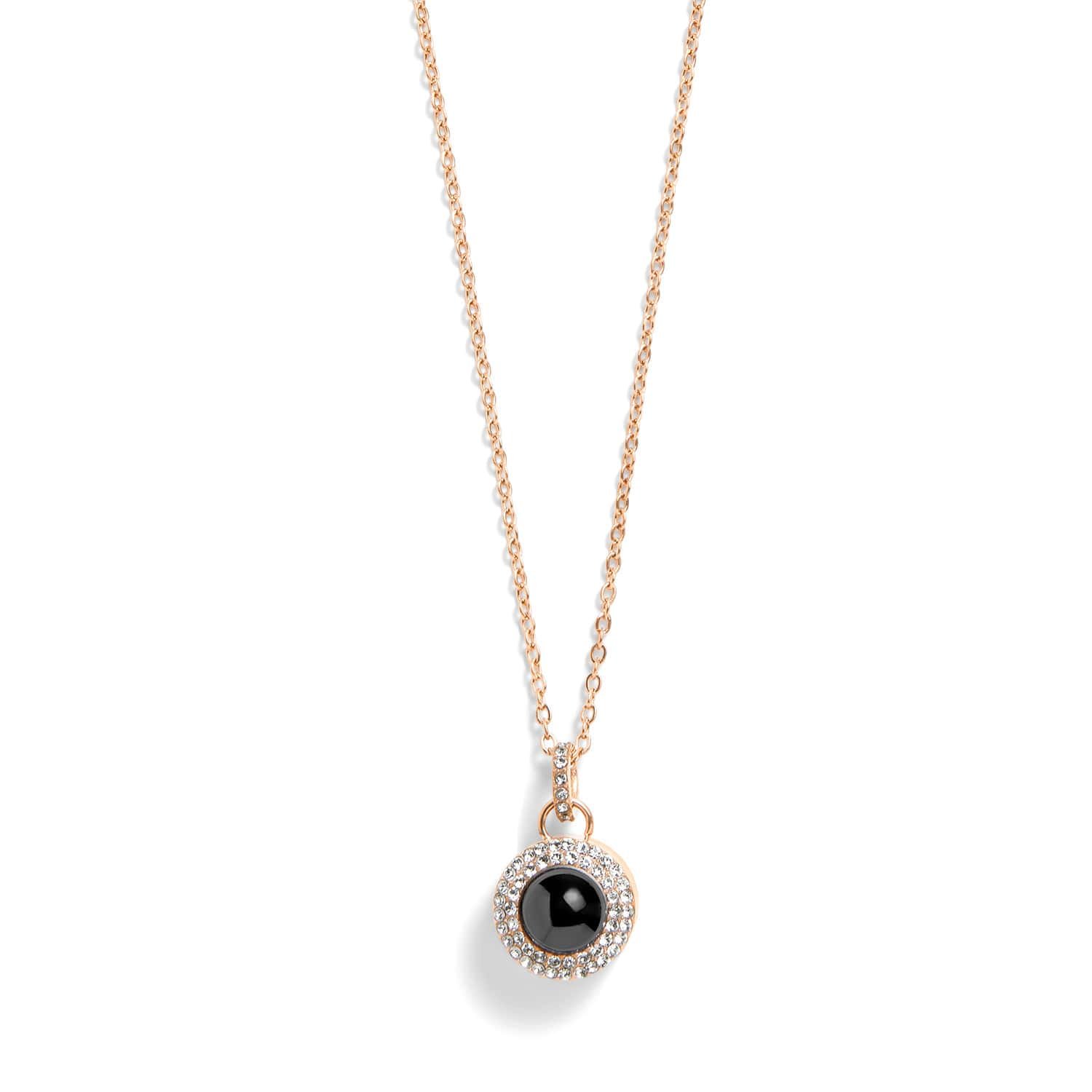 Personalized Pavé Circle Photo Necklace - Image 3