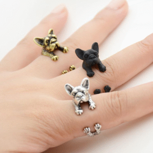 French Bull Dog Wrap Ring