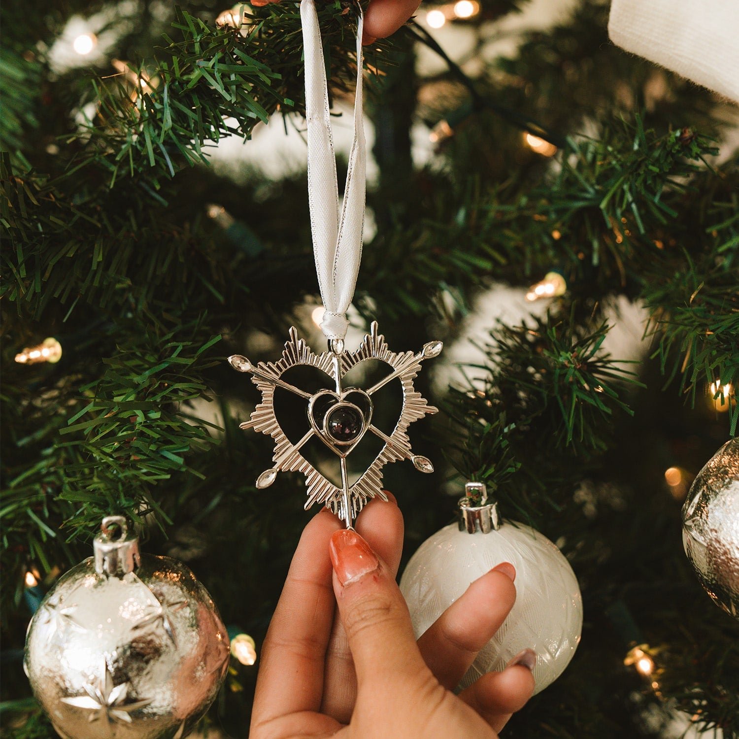 Personalized Sacred Heart Ornament - Image 2