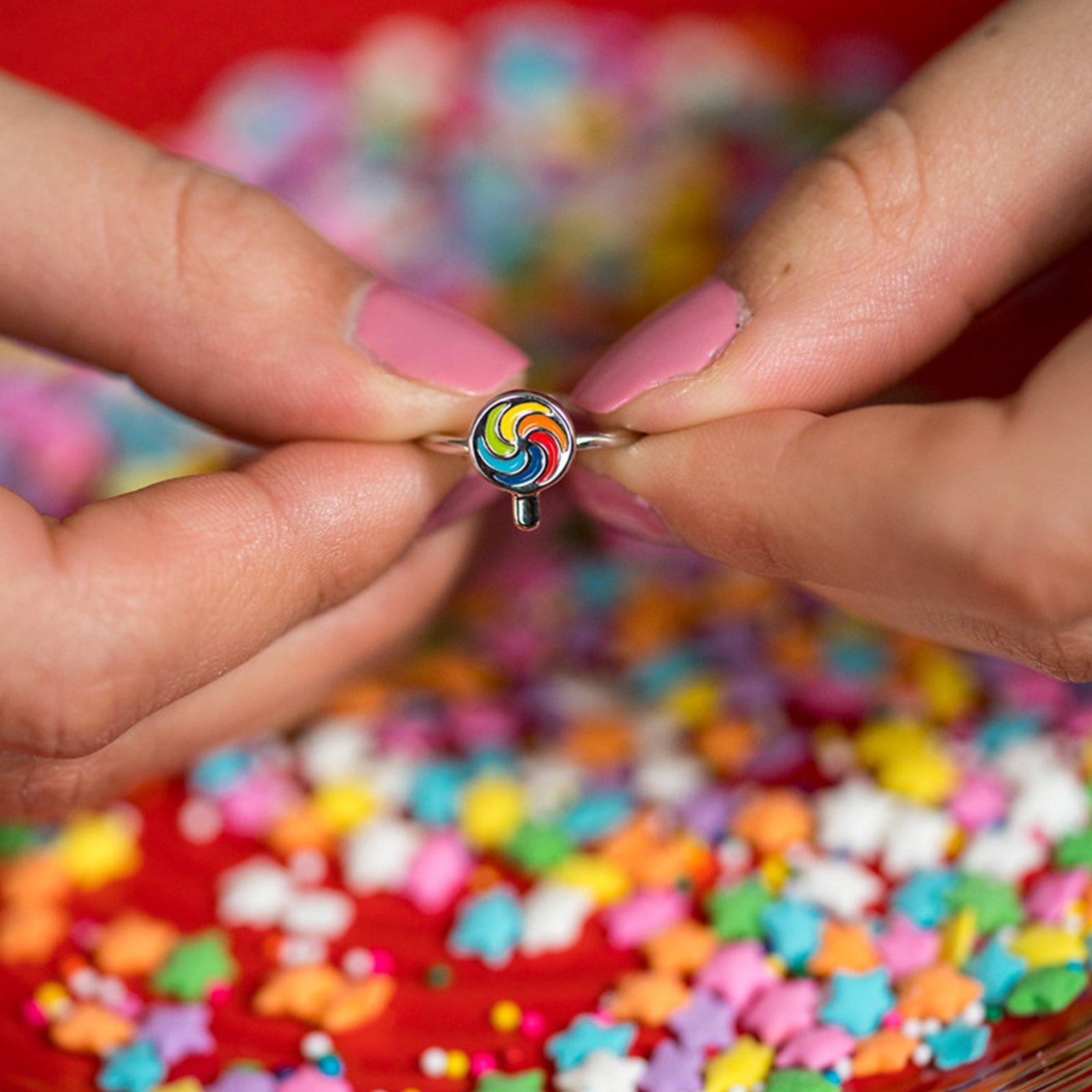 Enamel Lollipop Ring - Image 3