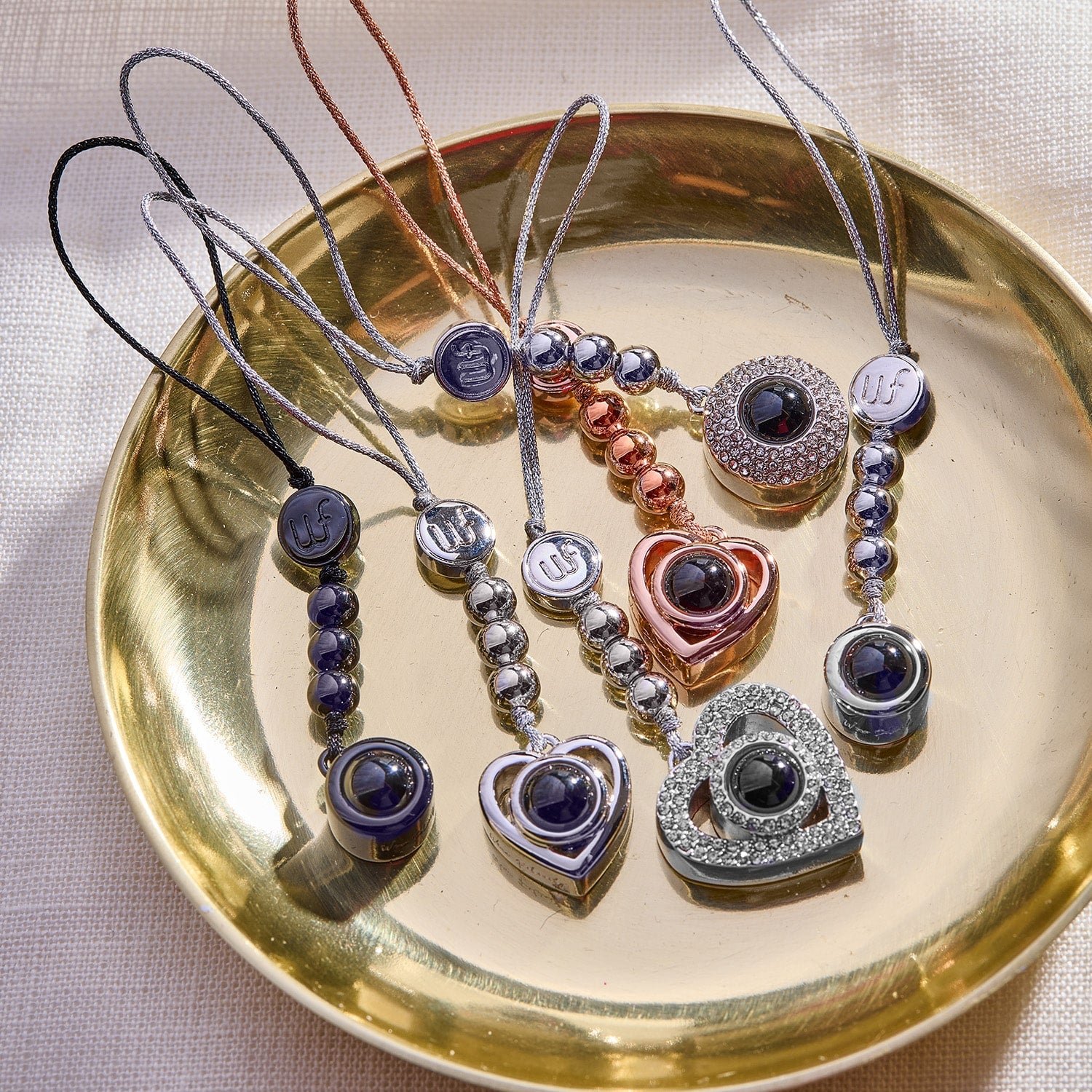 Personalized Pavé Heart Photo Phone Charm - Image 3