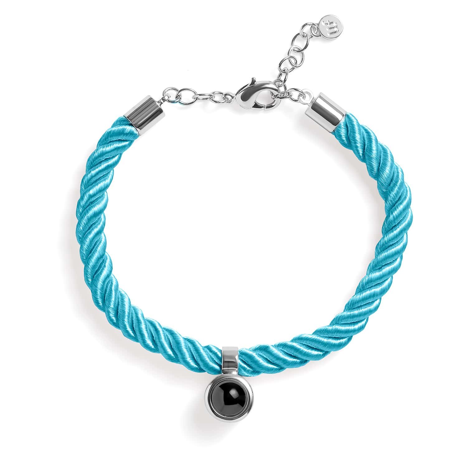 Personalized Rope Circle Photo Bracelet - Image 3