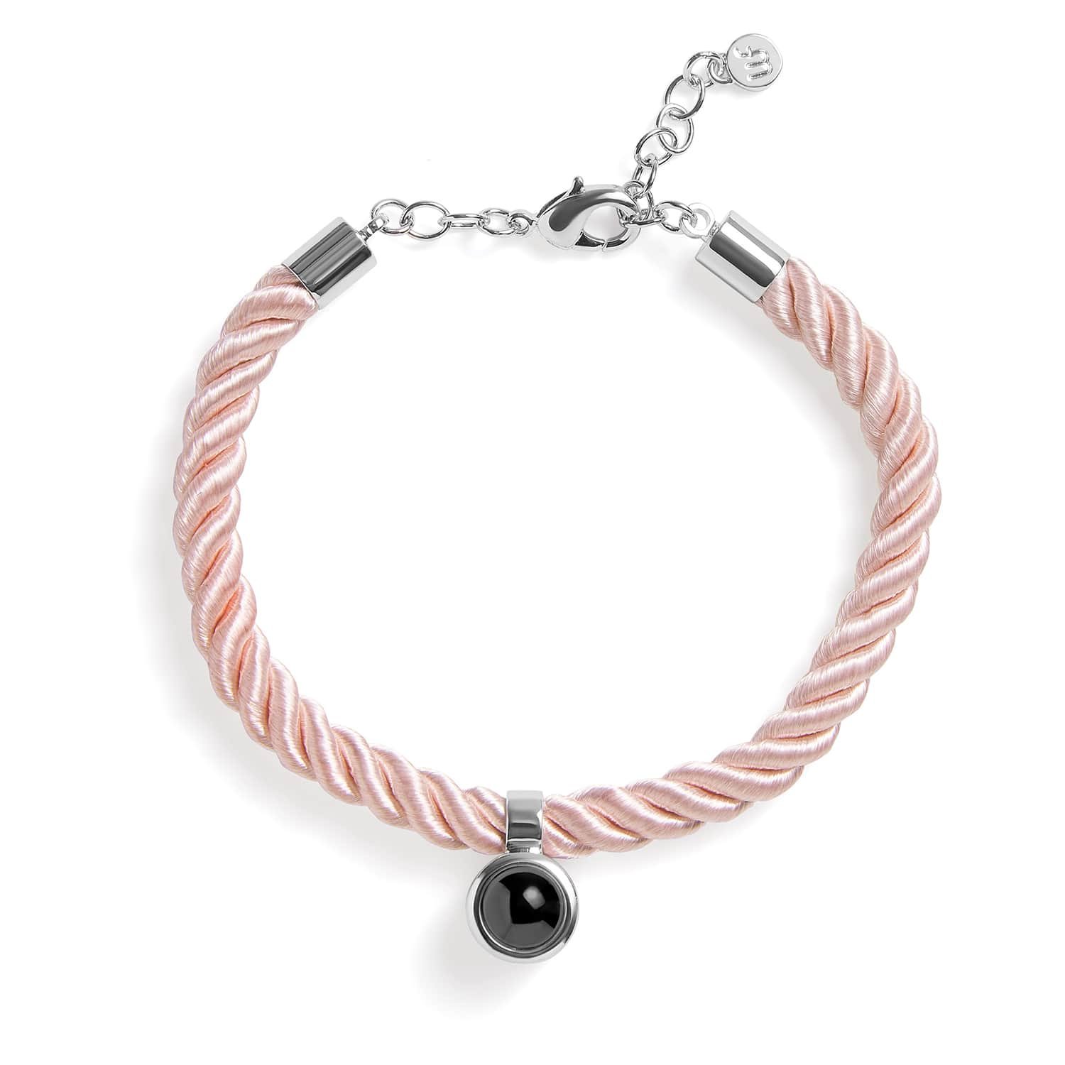 Personalized Rope Circle Photo Bracelet - Image 2