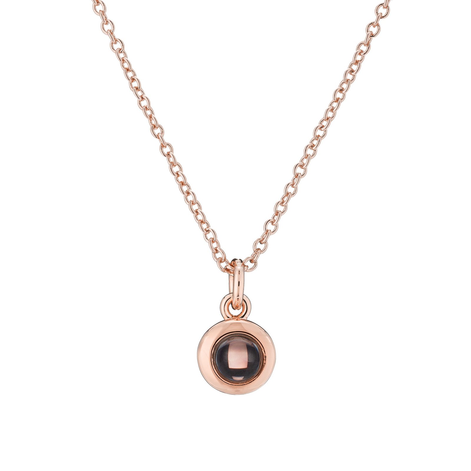Personalized Circle Photo Necklace - Image 3