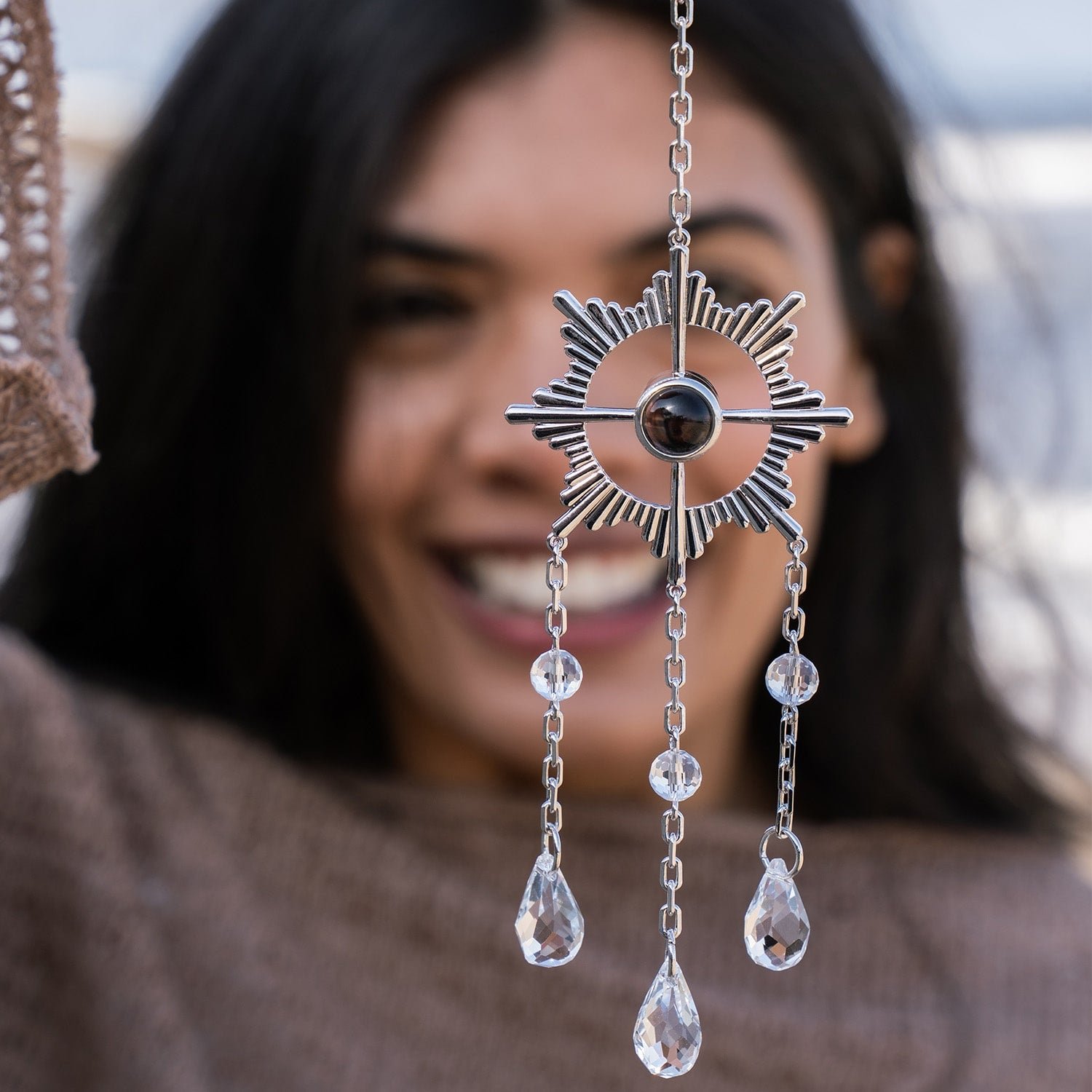 Personalized Sunburst Photo Sun Catcher - Image 3