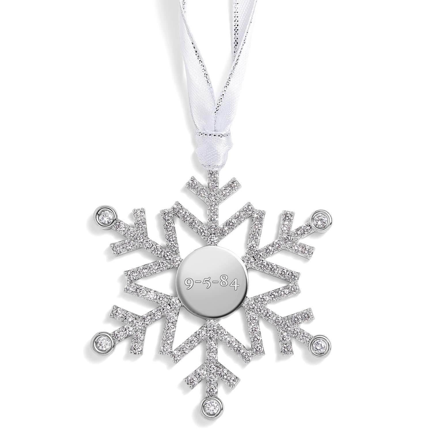 Engravable Snowflake Ornament - Image 2