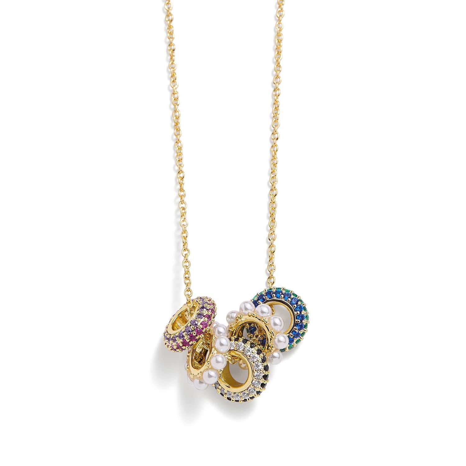Rondelle Trio Necklace - Image 4